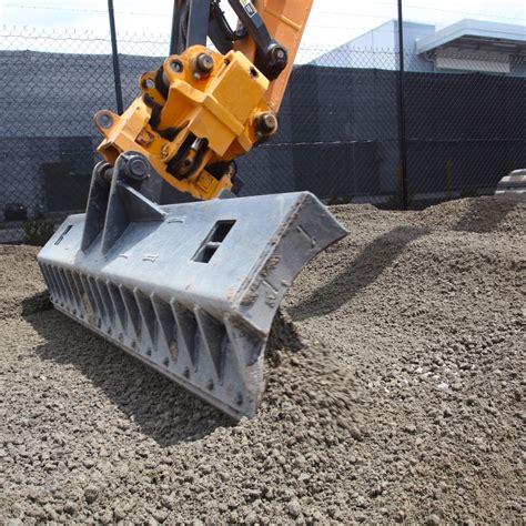 grading blade attachment for excavator